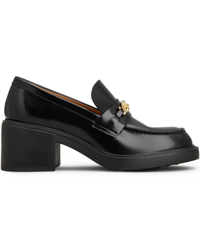 TOD'S Loafer mit Kettendetail - Schwarz Schwarz