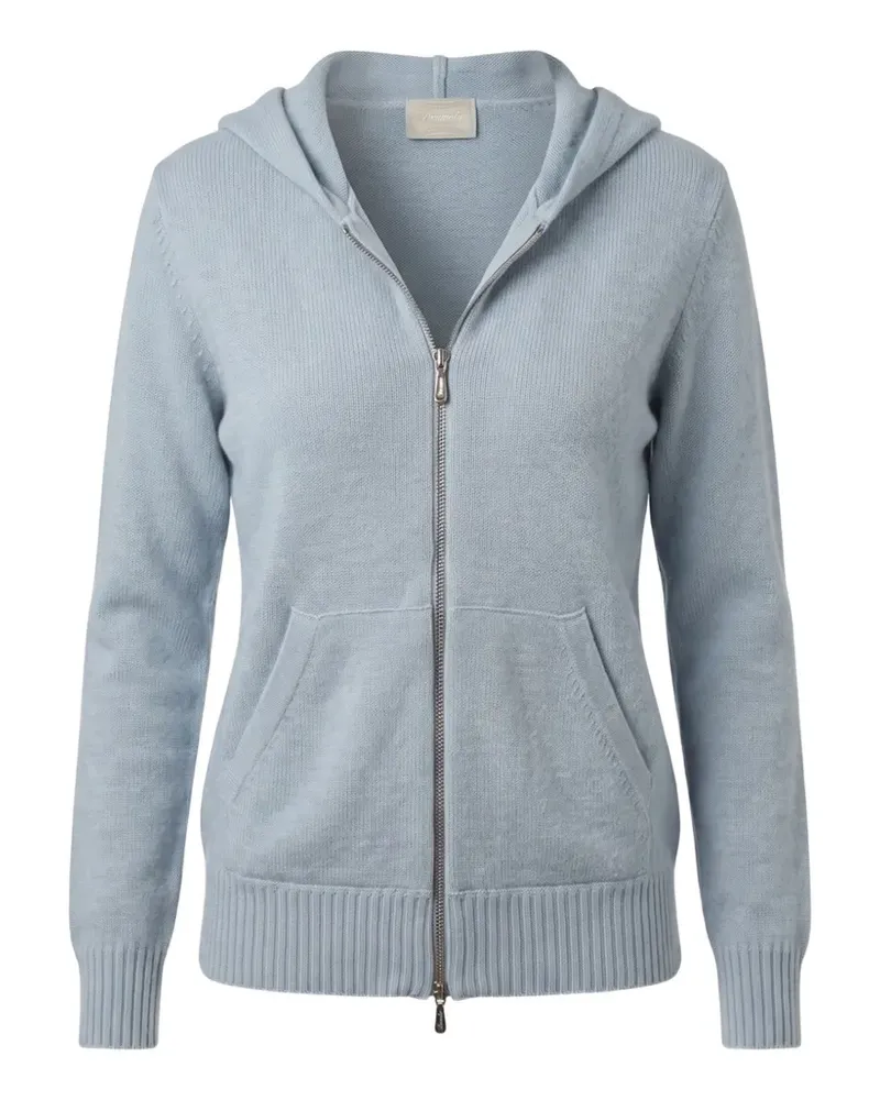 Drumohr  zip-up cashmere hoodie - Blau Blau