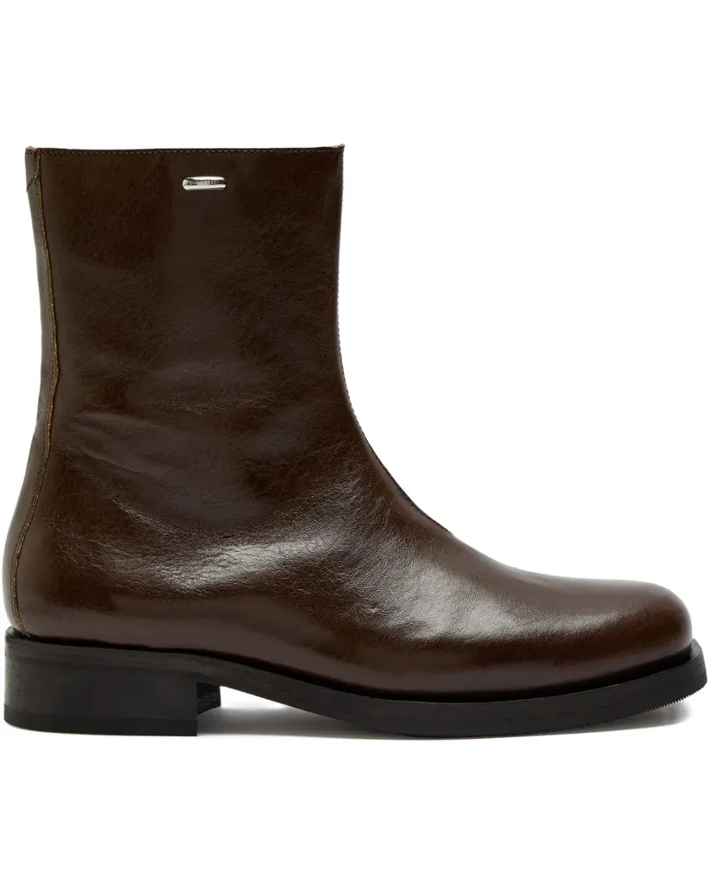 Our Legacy Camion Stiefel aus Leder - Braun Braun