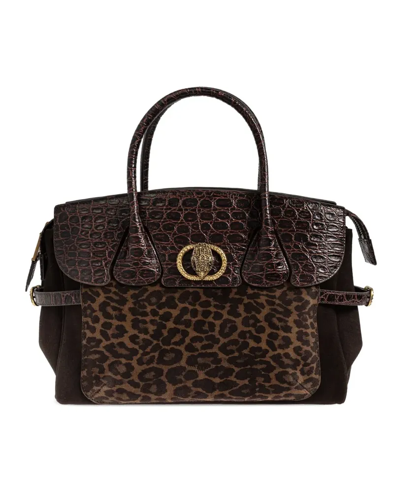 Kurt Geiger Chelsea leopard-print tote bag - Braun Braun