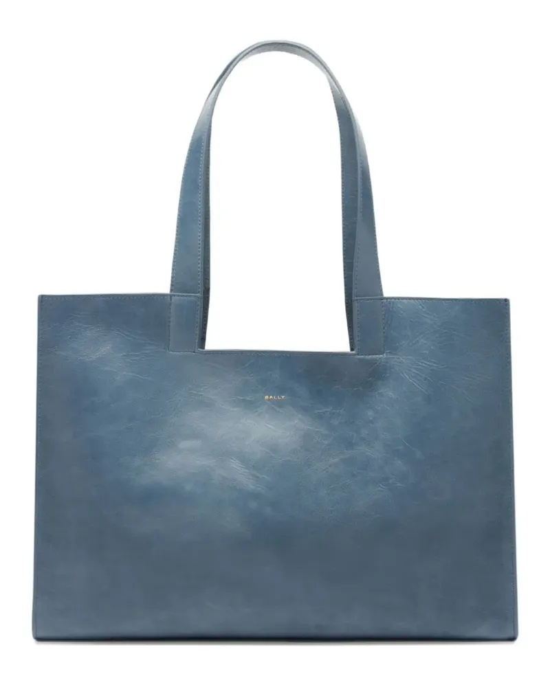 Bally Easy logo-print tote bag - Blau Blau