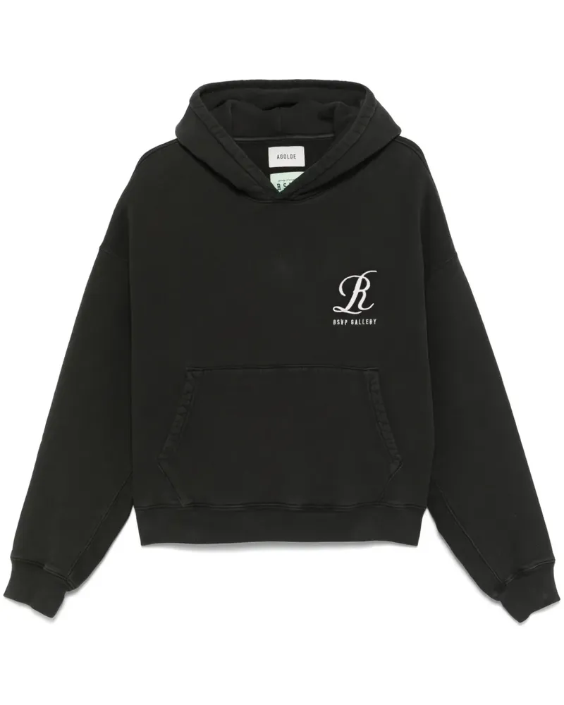 AGOLDE x RSVP Gallery Hoodie mit Logo-Stickerei - Schwarz Schwarz