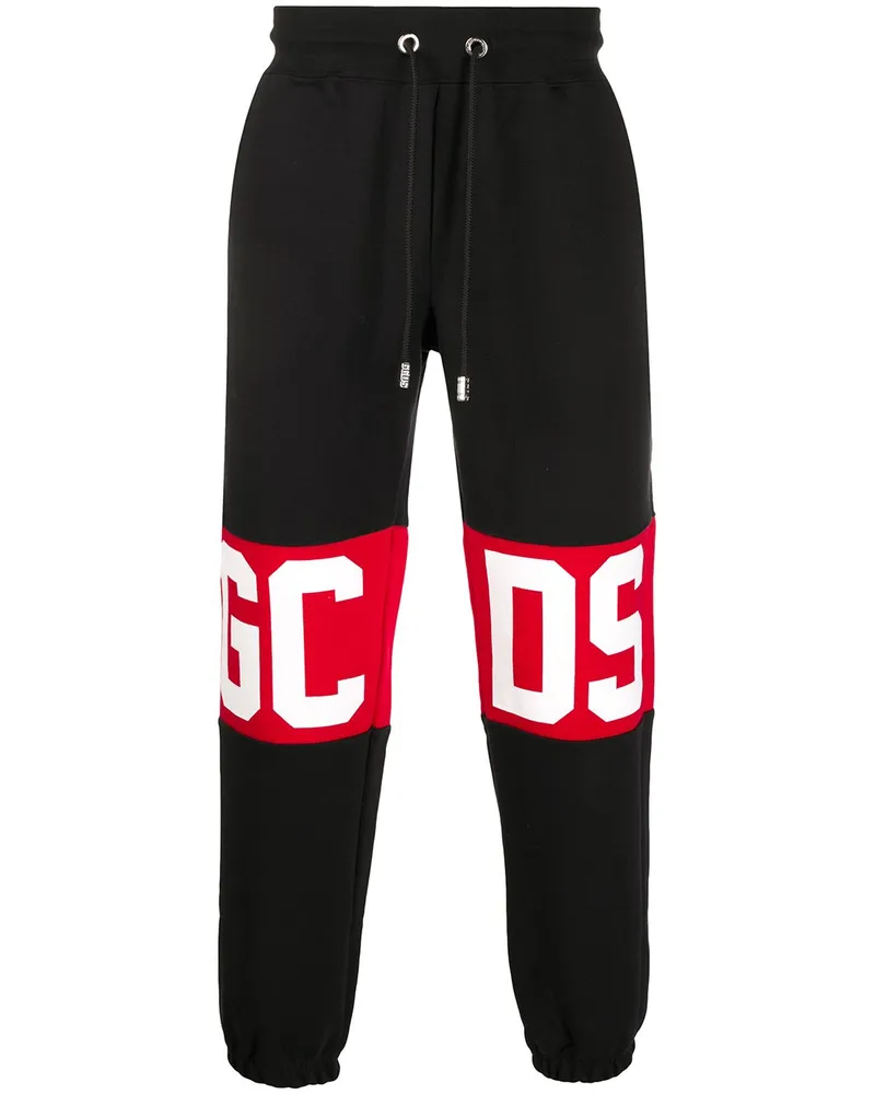 GCDS Jogginghose mit Logo-Print - Schwarz Schwarz
