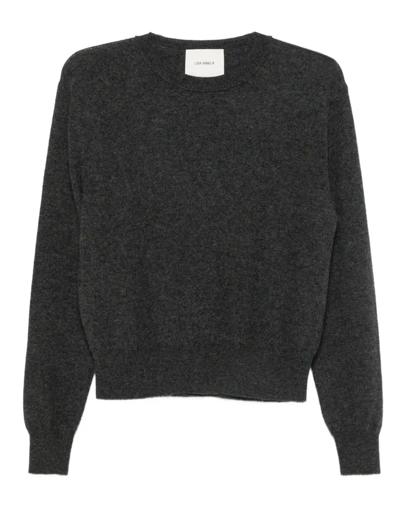 Lisa Yang Greer Pullover mit geripptem Besatz - Grau Grau