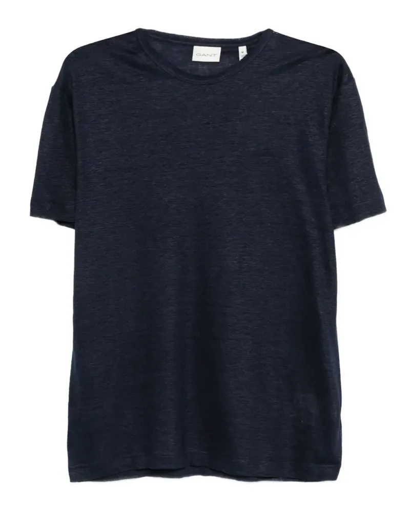Gant crew-neck short-sleeve T-shirt - Blau Blau