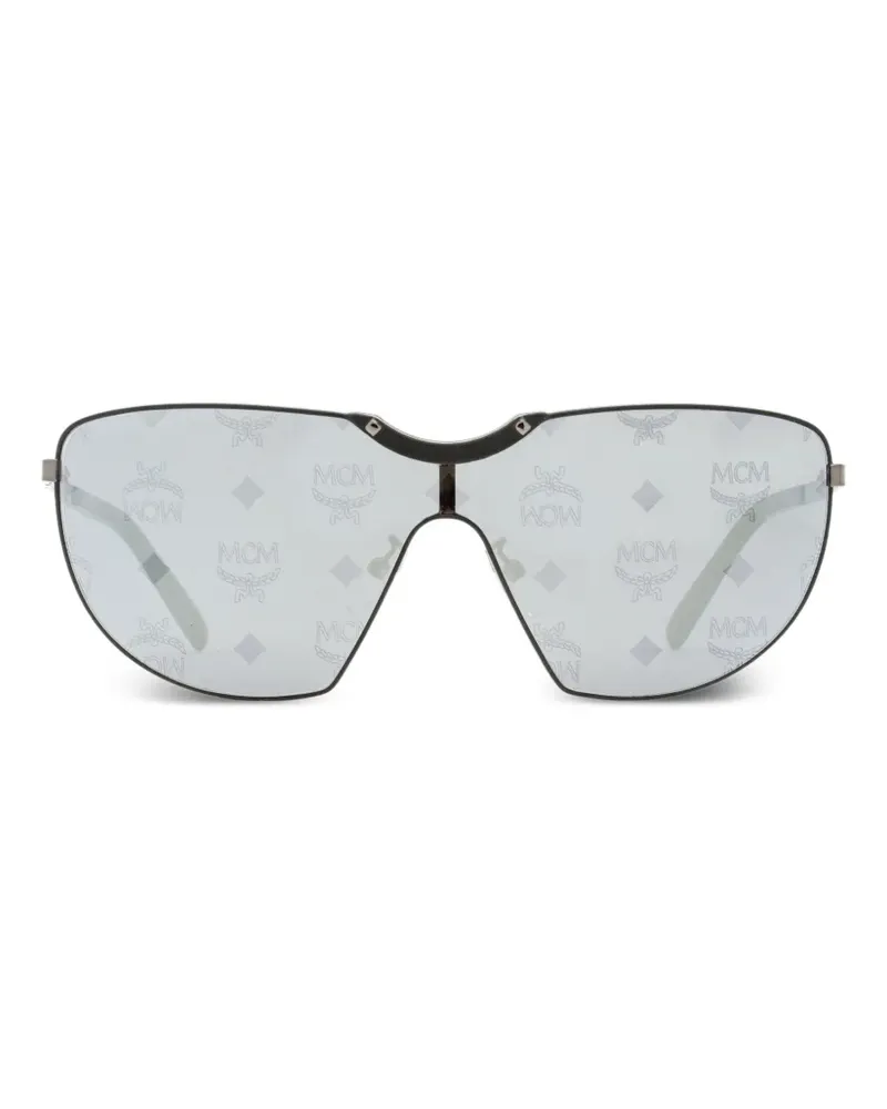 MCM Sonnenbrille mit Monogramm-Print - Grau Grau