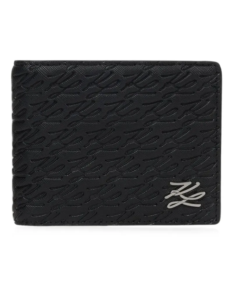 Karl Lagerfeld K/Autograph monogram-embossed wallet - Schwarz Schwarz