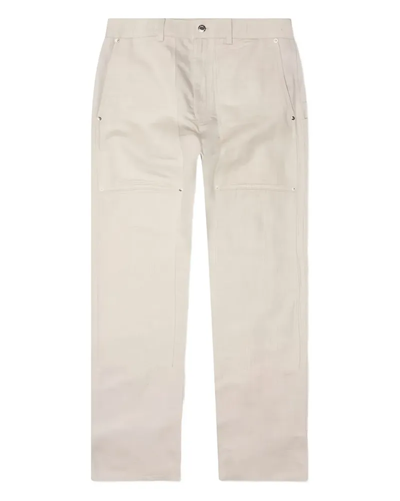 Helmut Lang Carpenter-Hose aus Twill - Nude Nude