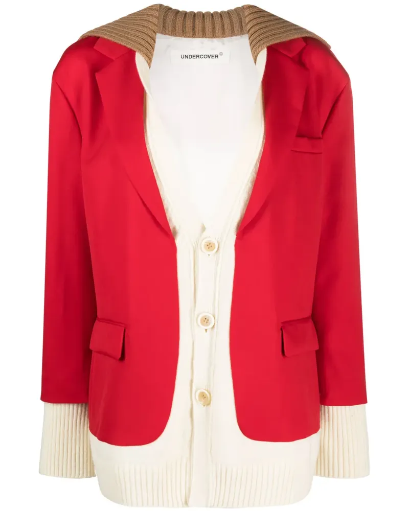 Undercover Blazer im Hybrid-Design - Rot Rot