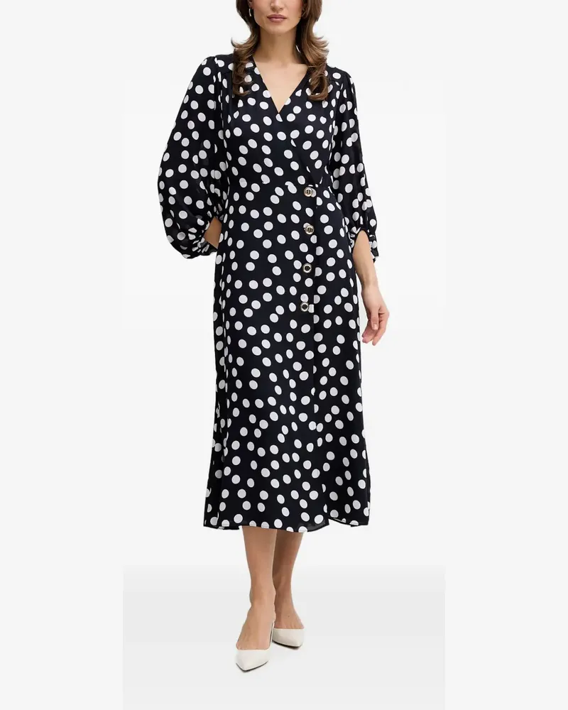 Joseph Ribkoff Midikleid mit Polka Dots - Blau Blau