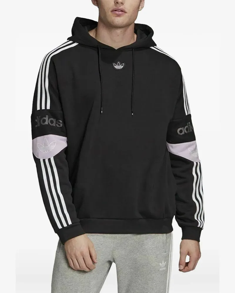 adidas Hoodie mit Logo - Schwarz Schwarz