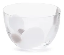 Transparente Le Diverse Glasschale - Weiß