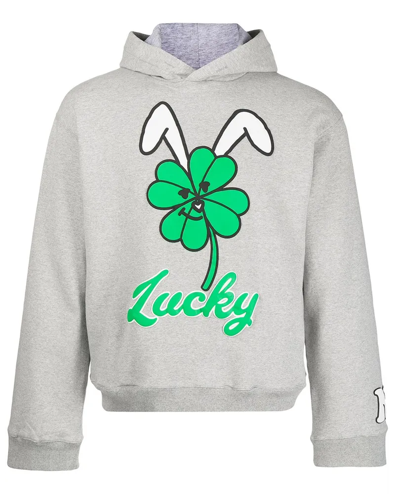 Natasha Zinko Hoodie mit grafischem Print - Grau Grau
