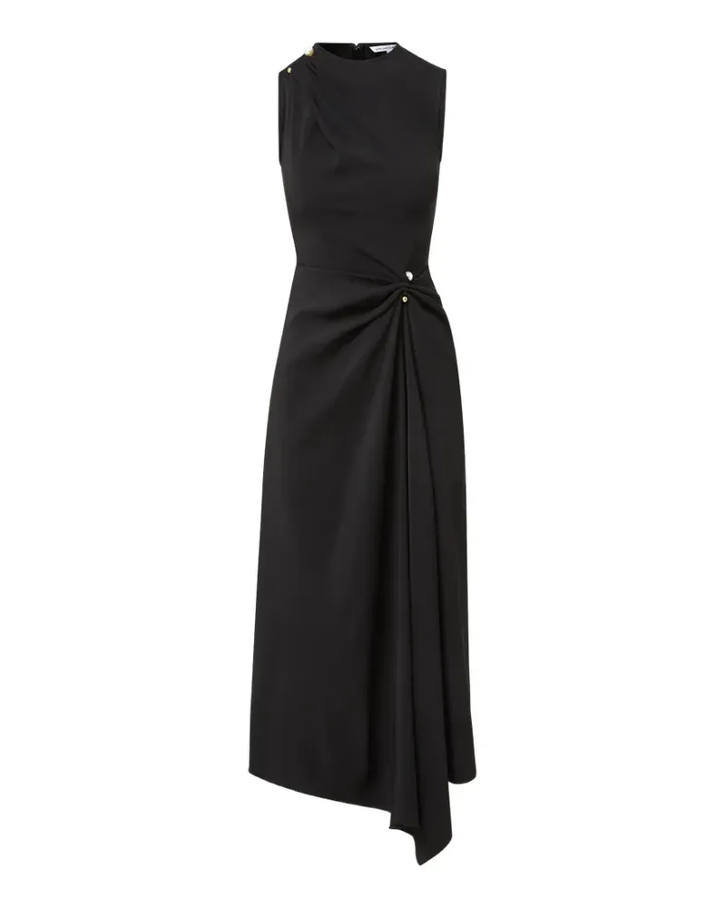 Veronica Beard Freja gathered sleeveless midi dress - Schwarz Schwarz