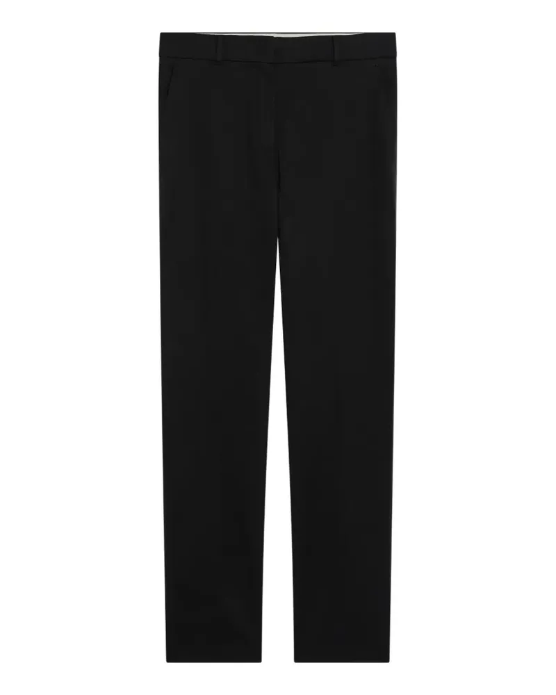 Max Mara pressed-crease belt-loops trousers - Schwarz Schwarz
