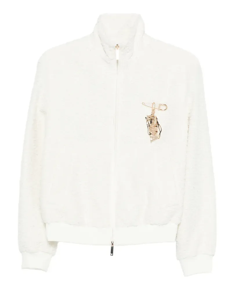 Emporio Armani appliqué zip jacket - Weiß Weiß