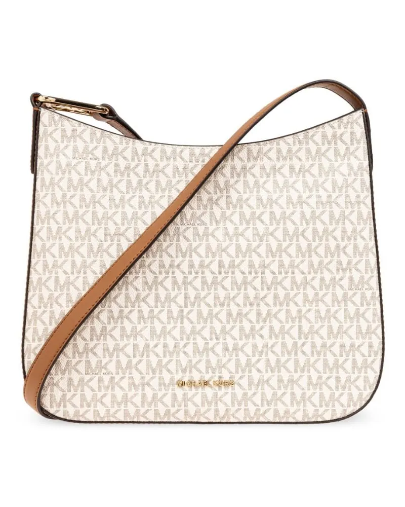 Michael Kors Große Kensington Signature Umhängetasche - Nude Nude