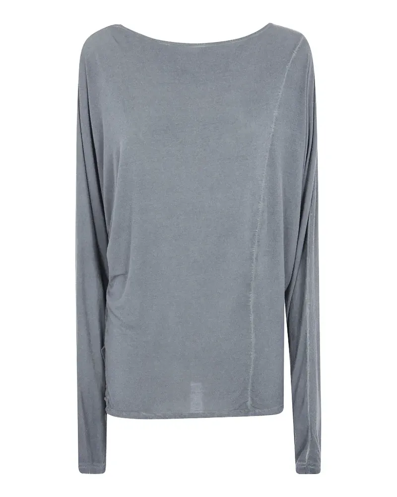 Uma Wang Langarmshirt mit Knotenverschluss - Grau Grau