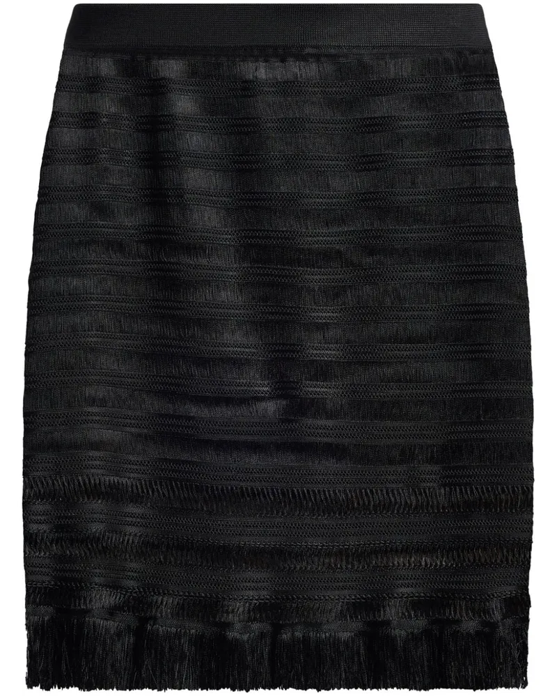 Tom Ford Bleistiftrock im Kontrastlook - Schwarz Schwarz