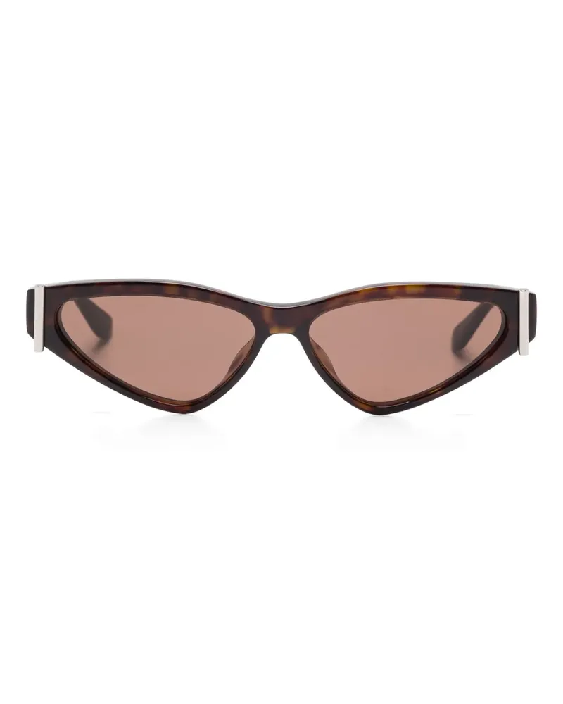 Alexander McQueen Sonnenbrille mit Cat-Eye-Gestell - Braun Braun