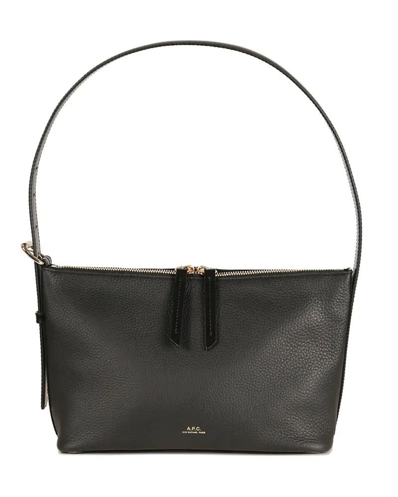 A.P.C. Vera leather shoulder bag - Schwarz Schwarz