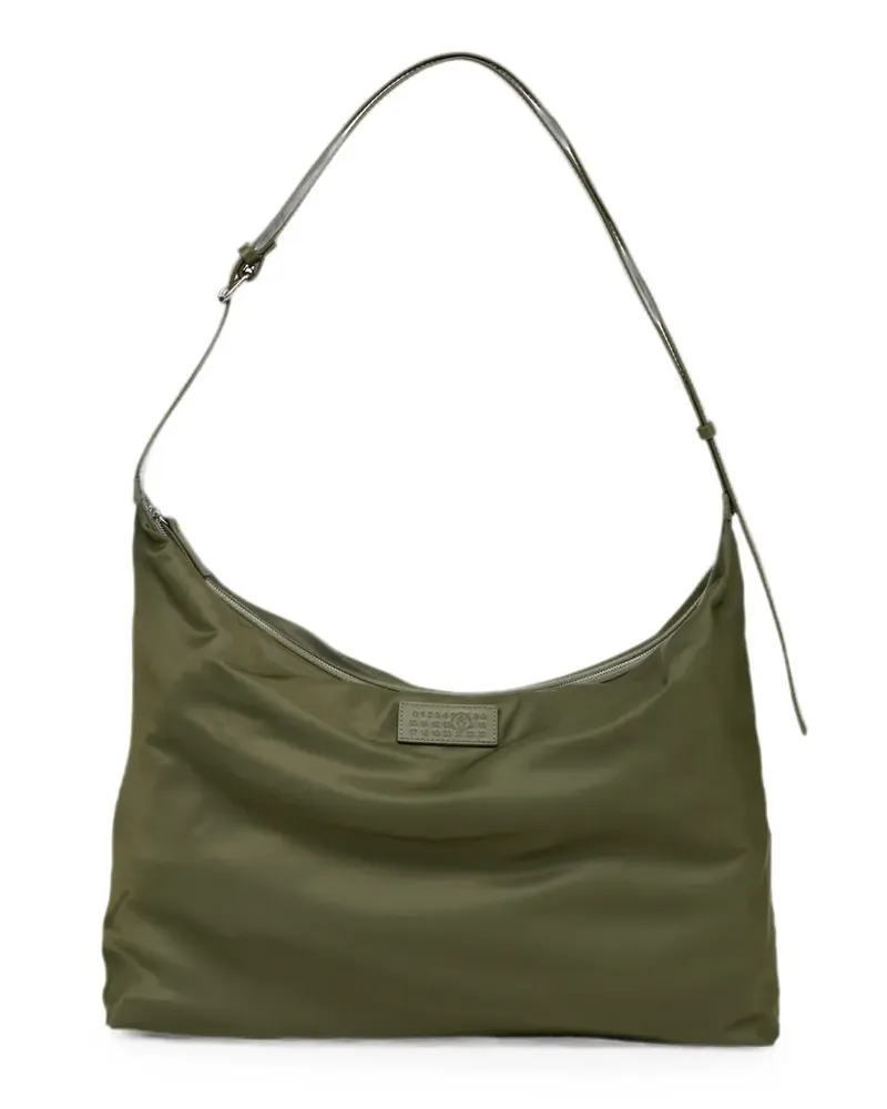 Maison Margiela Schultertasche mit Logo-Patch - Grün Grün