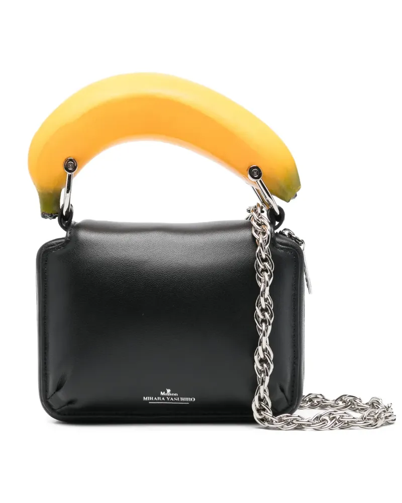 MIHARAYASUHIRO Tote Bag mit Bananenhenkel - Schwarz Schwarz
