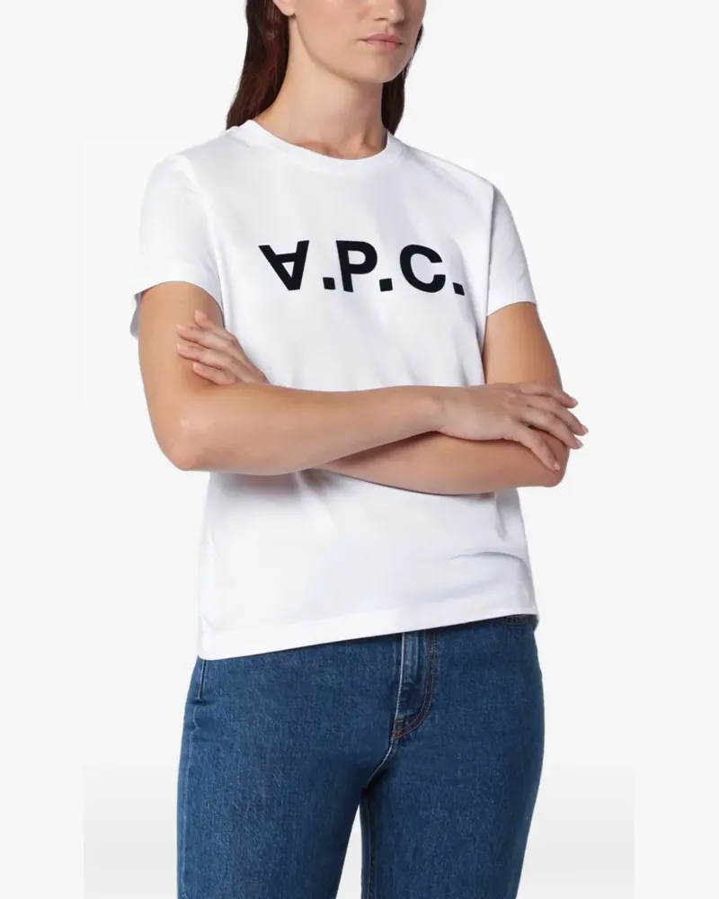 A.P.C. Rue Madame logo-print T-shirt - Weiß Weiß