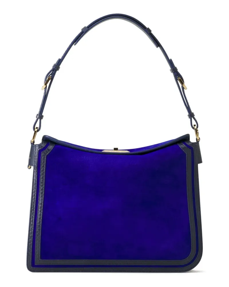 Lanvin Schultertasche aus Wildleder - Blau Blau