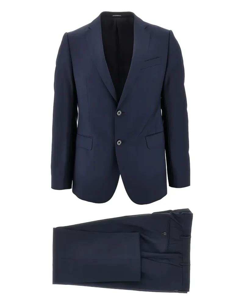 Emporio Armani checked suit - Blau Blau