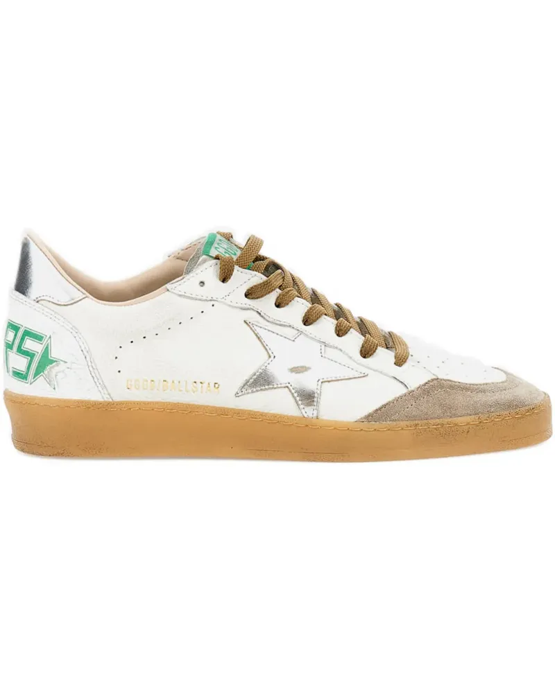 Golden Goose star-applique leather sneakers - Weiß Weiß