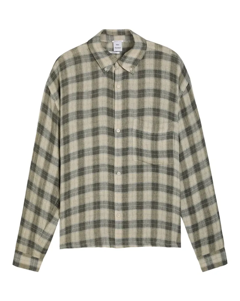 Won Hundred Maza checked shirt - Nude Nude