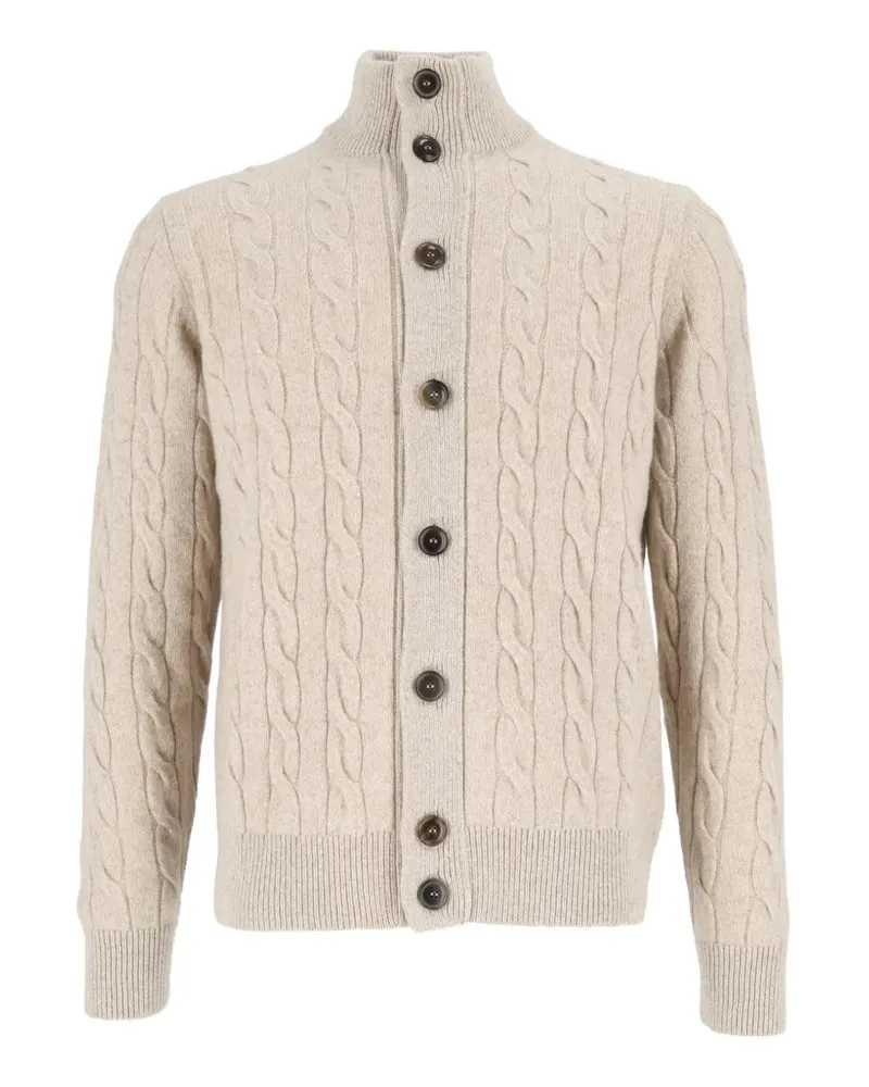 Filippo de Laurentiis Cardigan mit Zopfmuster - Nude Nude