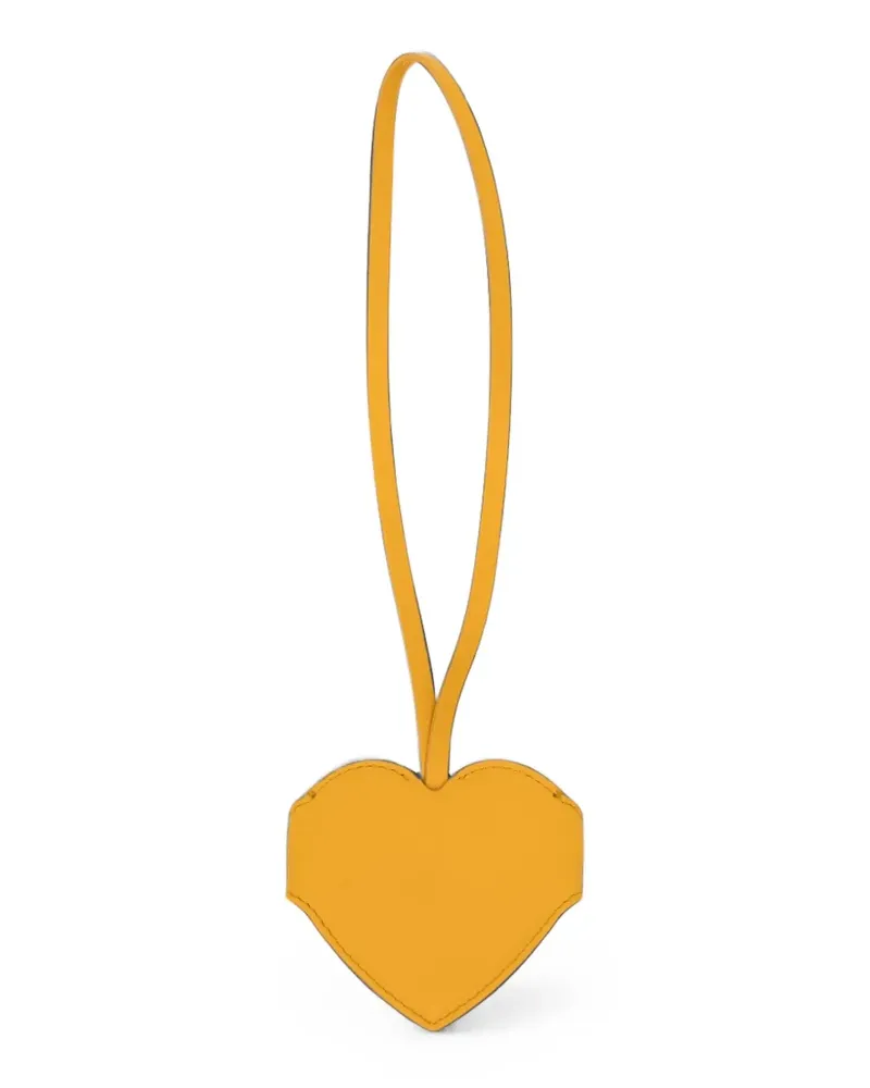 Ferragamo heart-shaped keyring - Gelb Gelb