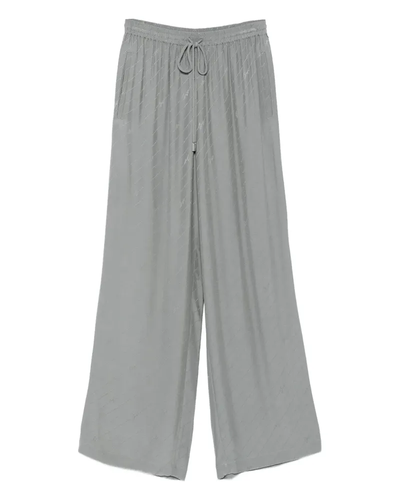 HUGO BOSS Hose mit Logo-Muster - Grau Grau