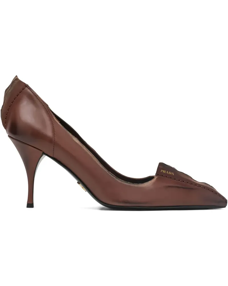Prada Spitze Stiletto-Pumps 85mm - Braun Braun