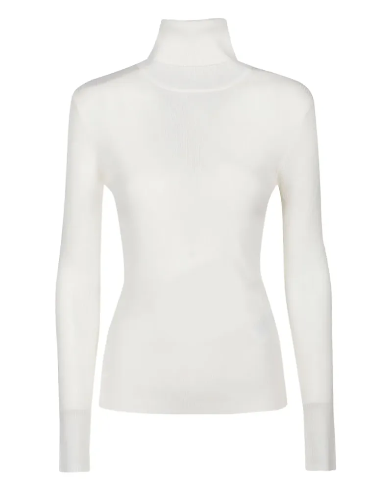 P.A.R.O.S.H. P.A.R.O H. Gerippter Rollkragenpullover - Weiß Weiß