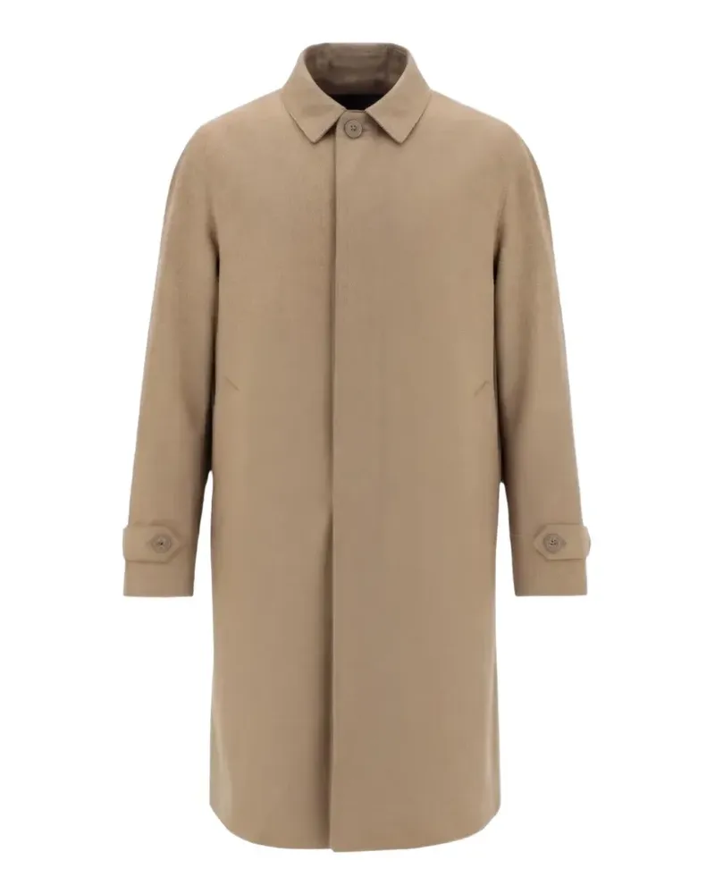 Herno single-breasted cotton coat - Nude Nude