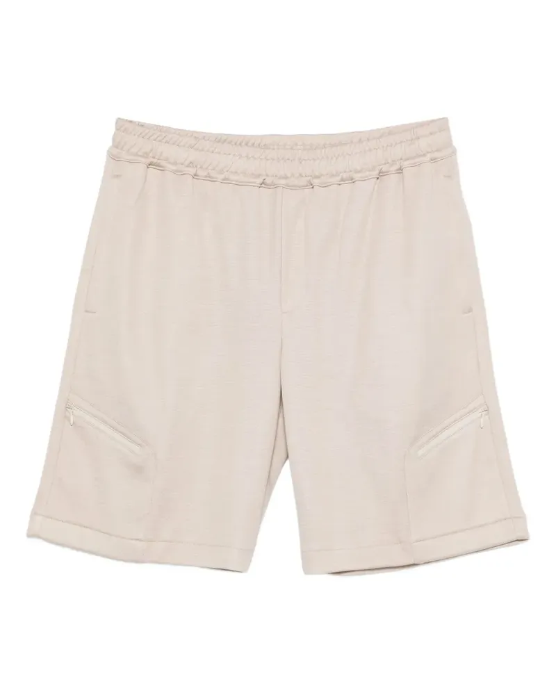 Eleventy Stretchbund-Shorts mit Reißverschlusstasche - Nude Nude