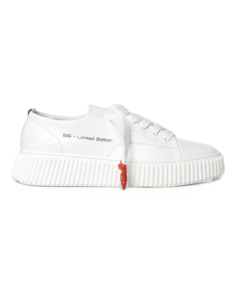 Giuliano Galiano Jumbo Sneakers aus Leder mit dicker Sohle - Weiß Weiß