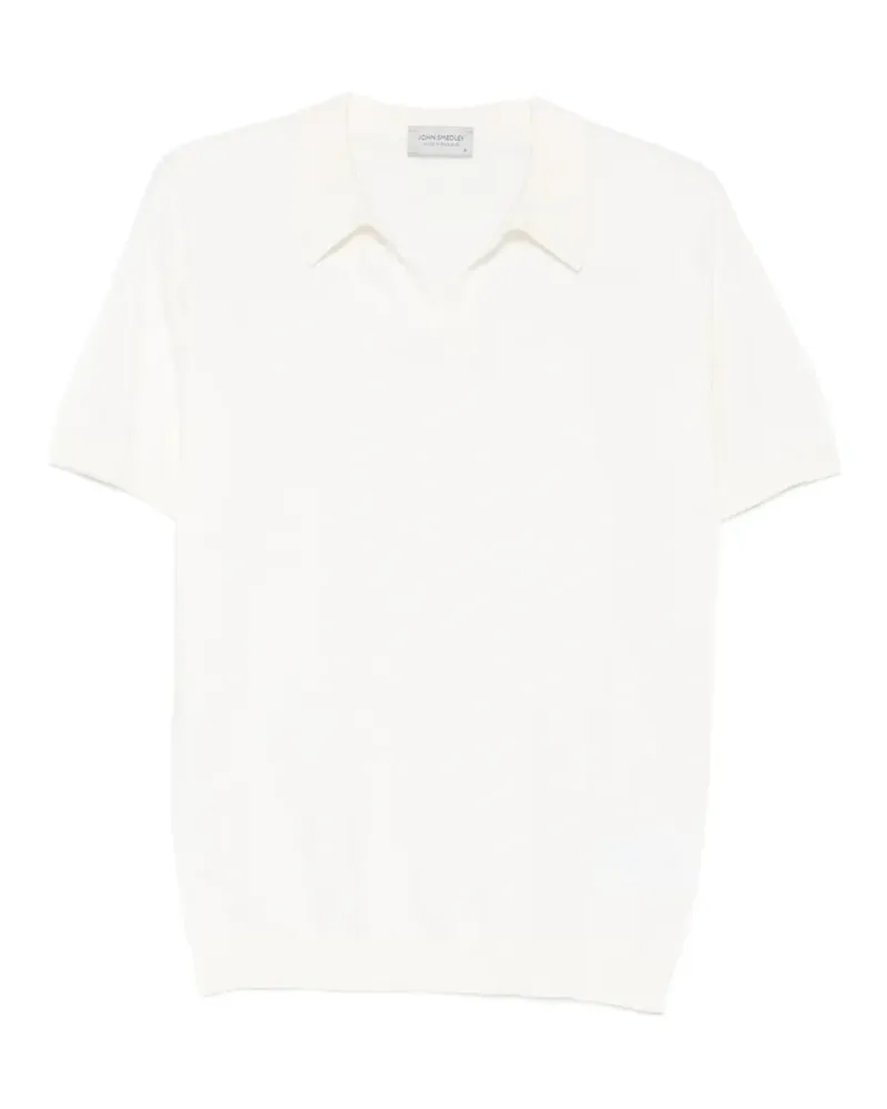 John Smedley Noah T-Shirt mit V-Ausschnitt - Nude Nude