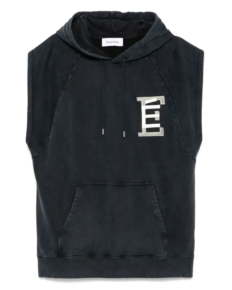 Études Studio Ärmelloser Baseball-Hoodie - Blau Blau
