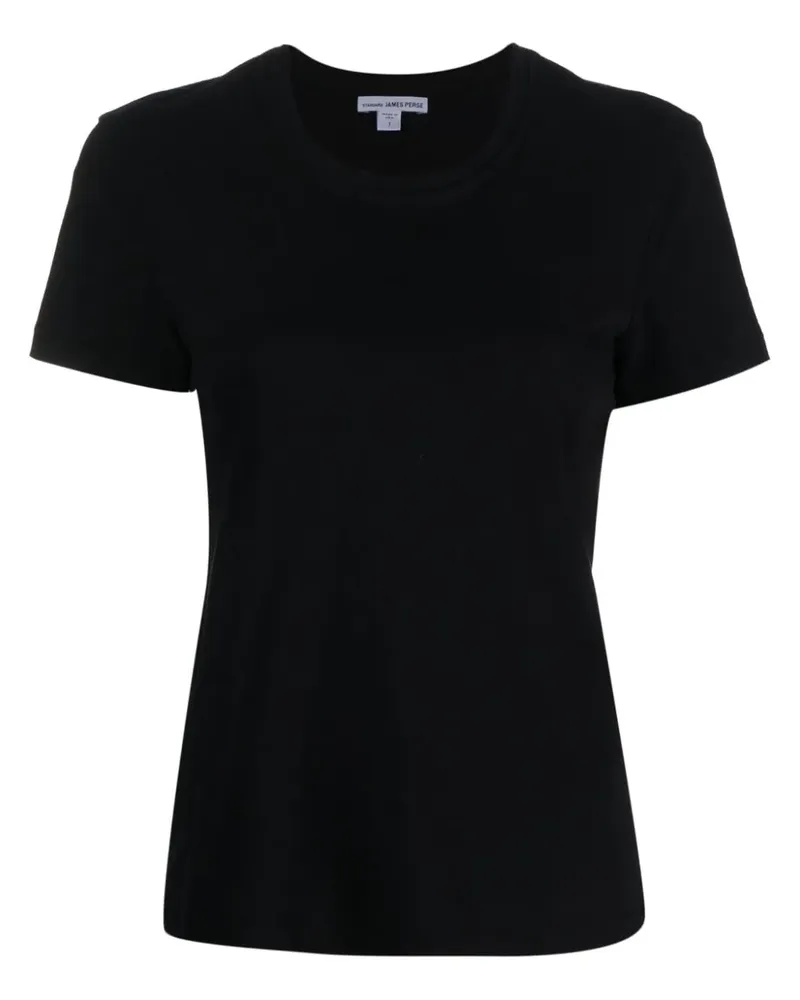 James Perse T-Shirt mit rundem Ausschnitt - Schwarz Schwarz