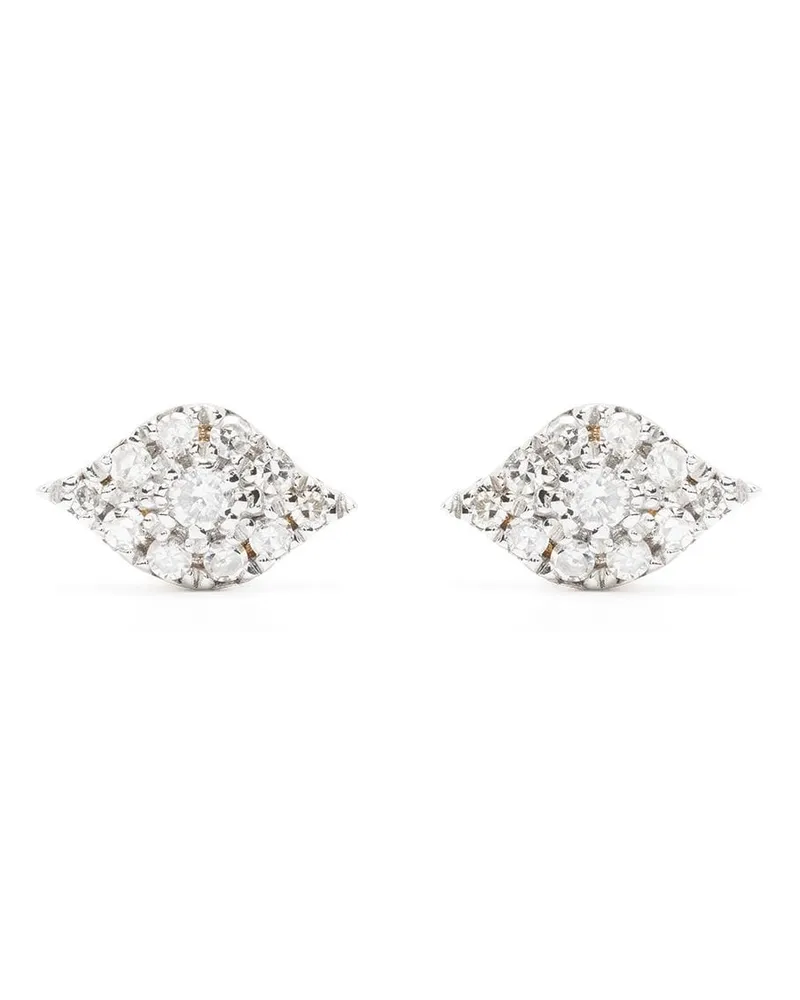 DJULA 18kt Eyes Gelbgoldohrringe mit Diamanten Gelb
