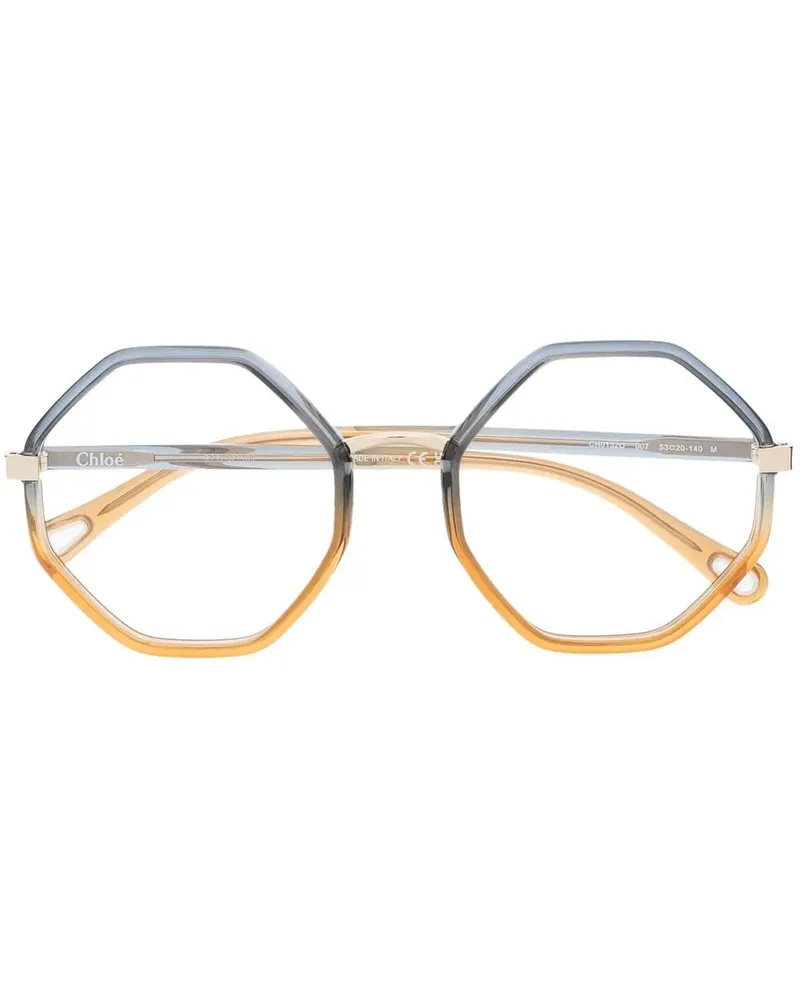 Chloé Brille mit rundem Gestell - Gelb Gelb