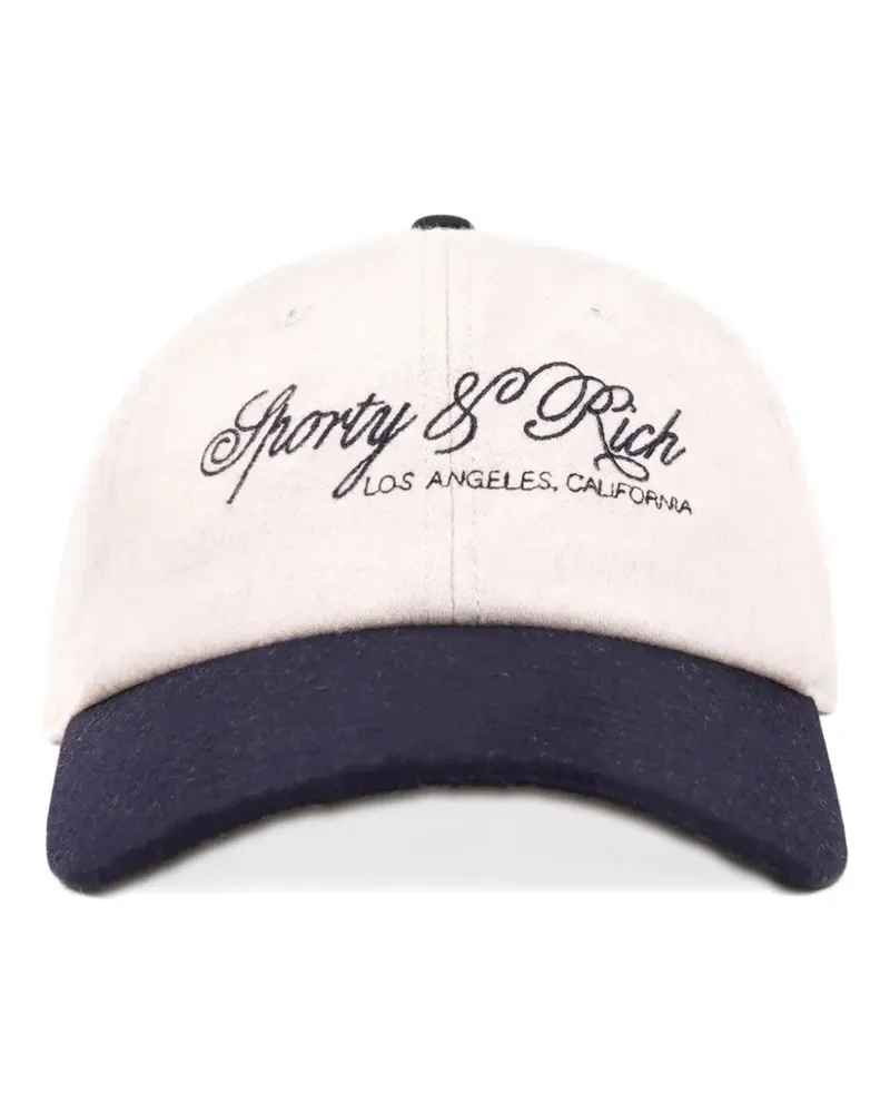 SPORTY & RICH logo baseball cap - Nude Nude