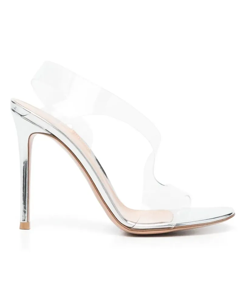 Gianvito Rossi Sandalen mit metallischem Absatz - Silber Silber