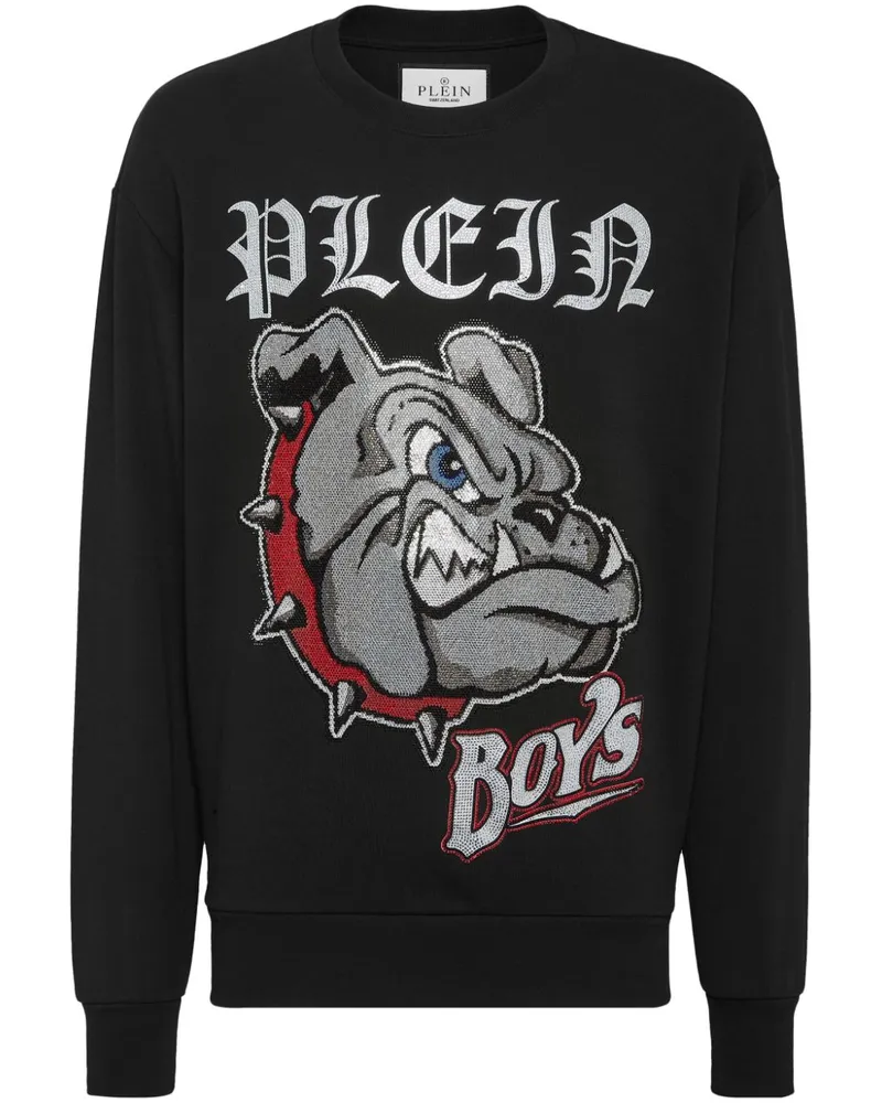 Philipp Plein Sweatshirt mit Strass - Schwarz Schwarz