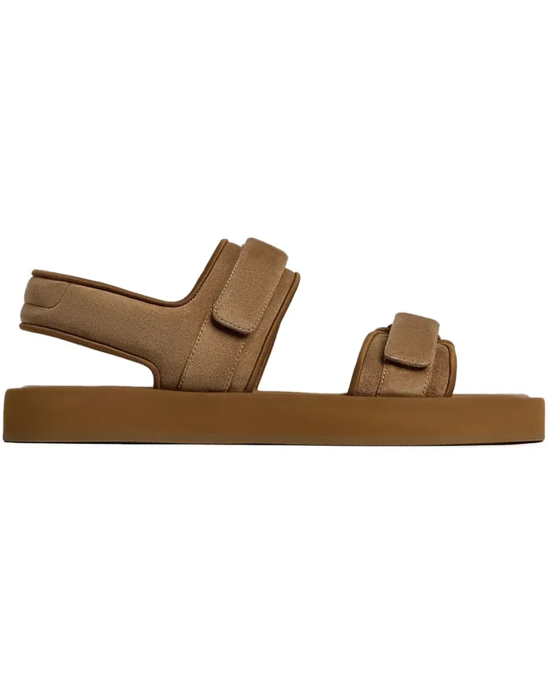 12 STOREEZ Sandalen mit Klettverschluss - Braun Braun