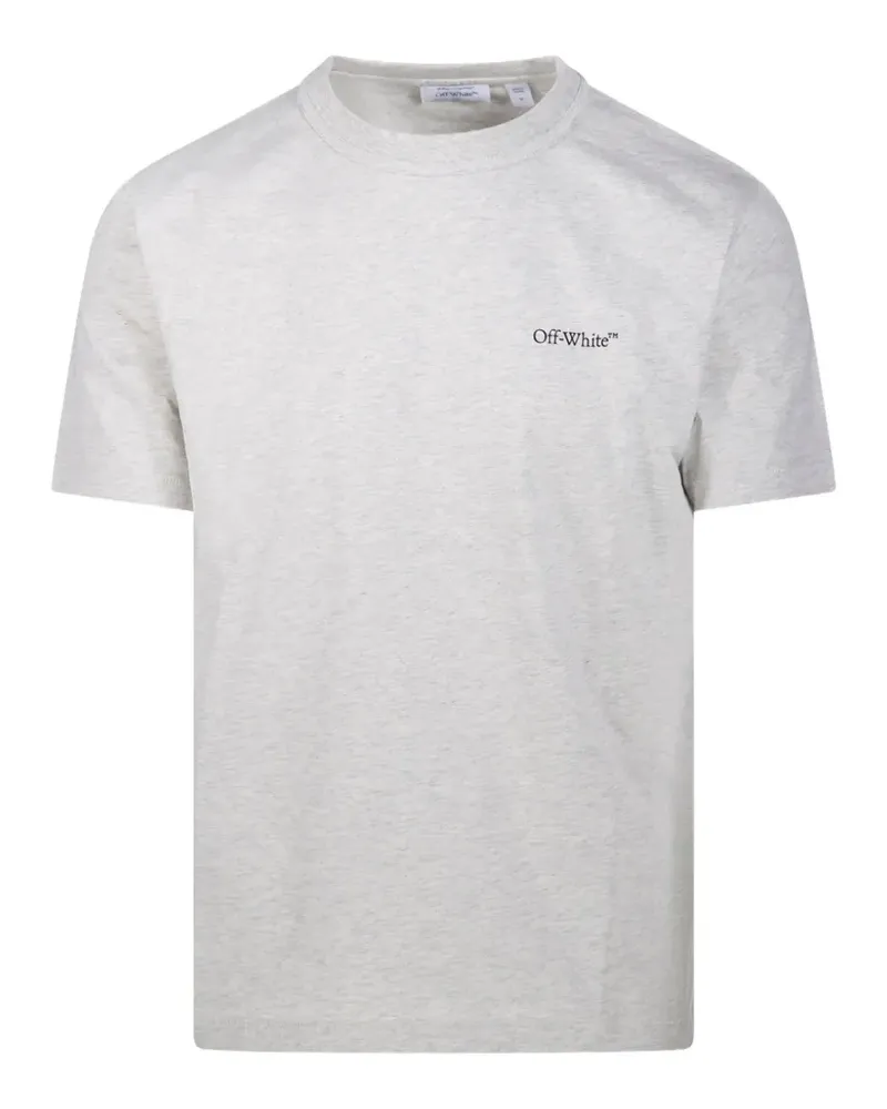 OFF-WHITE T-Shirt mit Logo-Print - Grau Grau
